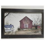 Framed " QUILT BARN " Print by Billy Jacob