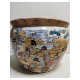 Chinese vintage porcelain hand painted fish bowl