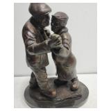 This is a bronze sculpture titled " Moonlight