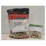 Estate lot of 223 WSSM brass casings