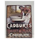 New metal milk chocolate sign