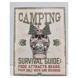 New metal Camping sign