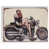 New metal Ride Hard sign