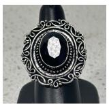 Tenjenite Quart German Silver Ring Size 9