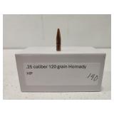 1 box of .25 cal 120 grain ammo SEE DESC