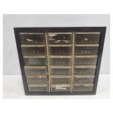 Small metal and plastic storage