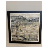 Impressionist Landscape Artwork Framed Print
