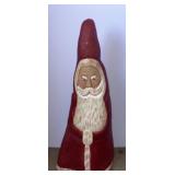 Handpainted and Carved Cypress Root Santa