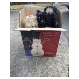 36inch Tinsel Snowman. NOT TESTED