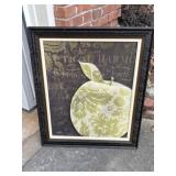 Framed Apple Damask Print