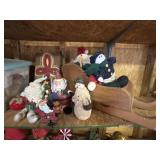 Estate Lot of Miscellaneous Christmas Decor