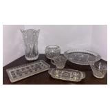 Estate Lot of Clear Glass Dishes.