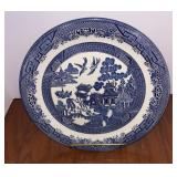 Blue and White Churchill Plate