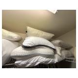 Estate Lot of Miscellaneous Pillows and Bed Linens