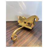 Brass Sleigh Stocking Holder