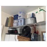 Estate Lot of Miscellaneous Bins, Fans and More