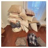 Lot of Linens, Pillows and Electric Blankets