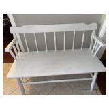 White Wooden Bench