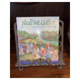 Cast Iron Cookbook Stand and Cookbook