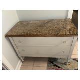 Beautiful Storage Cabinet with Marbled Top