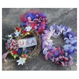 Estate Lot of Patriotic Wreaths