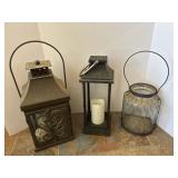 Outdoor Tea Light Lanterns. **READ DESCRIPTION