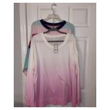 Ladies Plus Size Tops. Size 2X NEW WITH TAGS