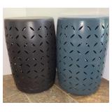 Two Metal Side Tables