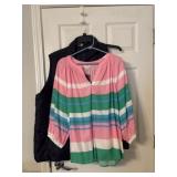 Ladies Vest and Top. Size 2X  NWT