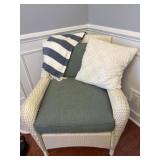 Wicker Style Chaire with Accessories