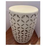 Beautiful White Metal Side Table