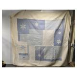 98" by 92" large handmade quilt