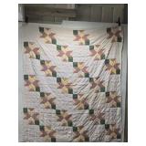83" by 71" vintage quilt topper