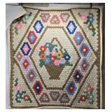 85" by 80" flower basket quilt