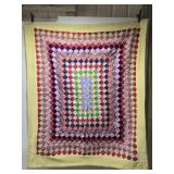 74" by 64" handmade quilt