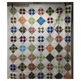 71" by 81" diamond shape quilt