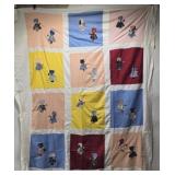 Approx 73" by 84" quilt topper
