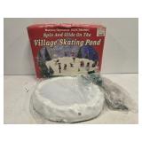 Battery operated village skating pond Battery operated village skating pond