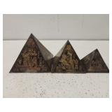 3 decorative pyramids 3 decorative pyramids