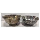 Lot of 2 silver plated bowls Lot of 2 silver plated bowls