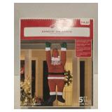 Holiday time hanging on santa 5ft tall Holiday time hanging on santa 5ft tall
