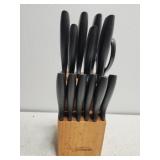 Sunbeam knife set w wooden block Sunbeam knife set w wooden block