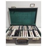 Antique Lot of cassette tapes w case Antique Lot of cassette tapes w case