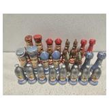 Full set of ceramic chess pieces Full set of ceramic chess pieces