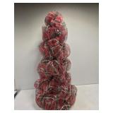 Red and green small christmas tree Red and green small christmas tree