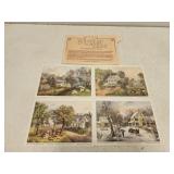 4 currier and Ives lithographs 4 currier and Ives lithographs