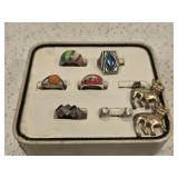 Estate lot of sterling silver jewlery see desc Estate lot of sterling silver jewlery see desc