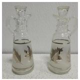 Vintage Anchor Hocking vintage cruet set sliver Vintage Anchor Hocking vintage cruet set sliver
