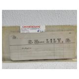 1863 Confederate steam boat bill 1863 Confederate steam boat bill