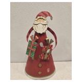 Hand painted metal santa decor Hand painted metal santa decor